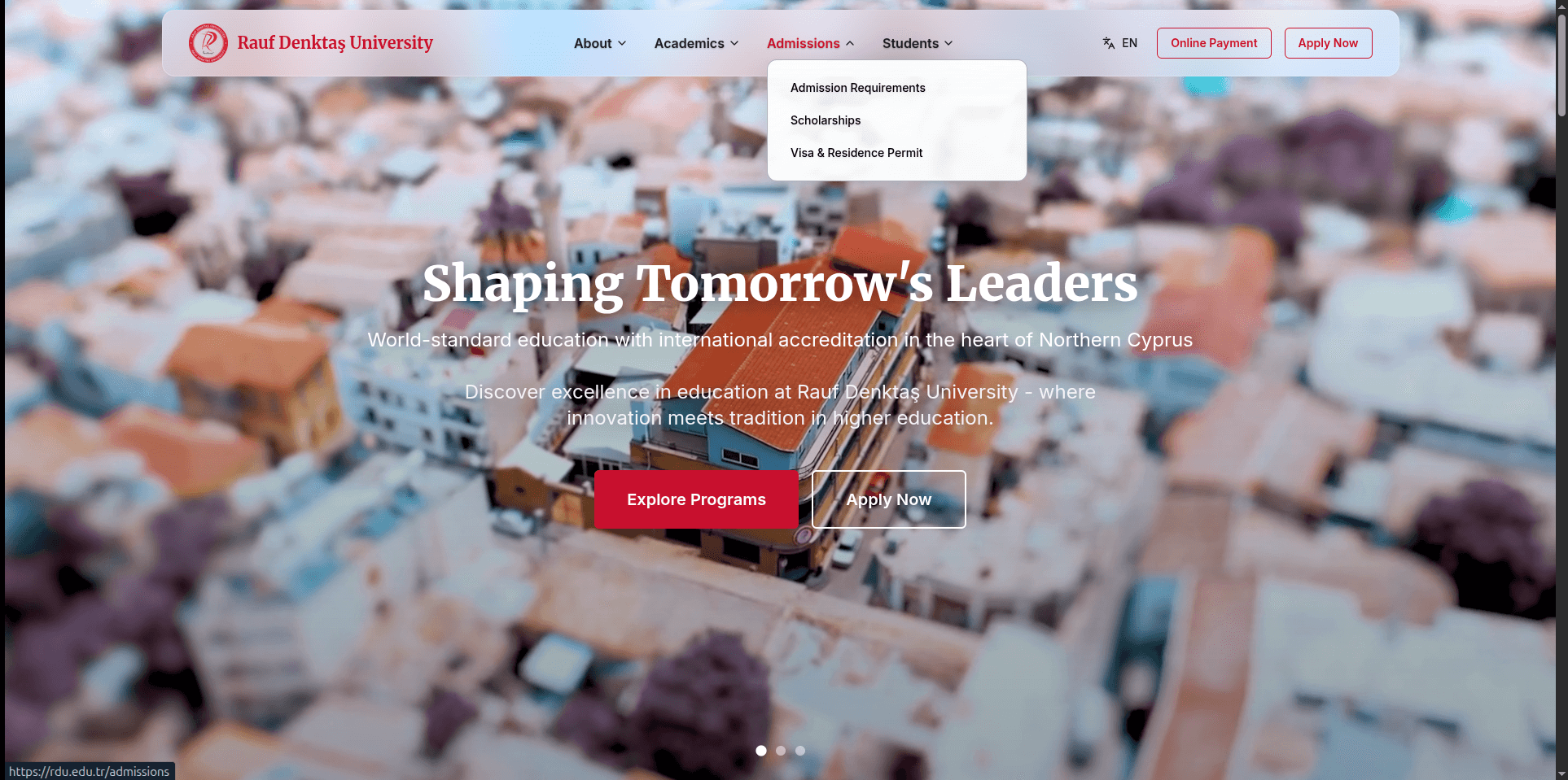 RDU University Website